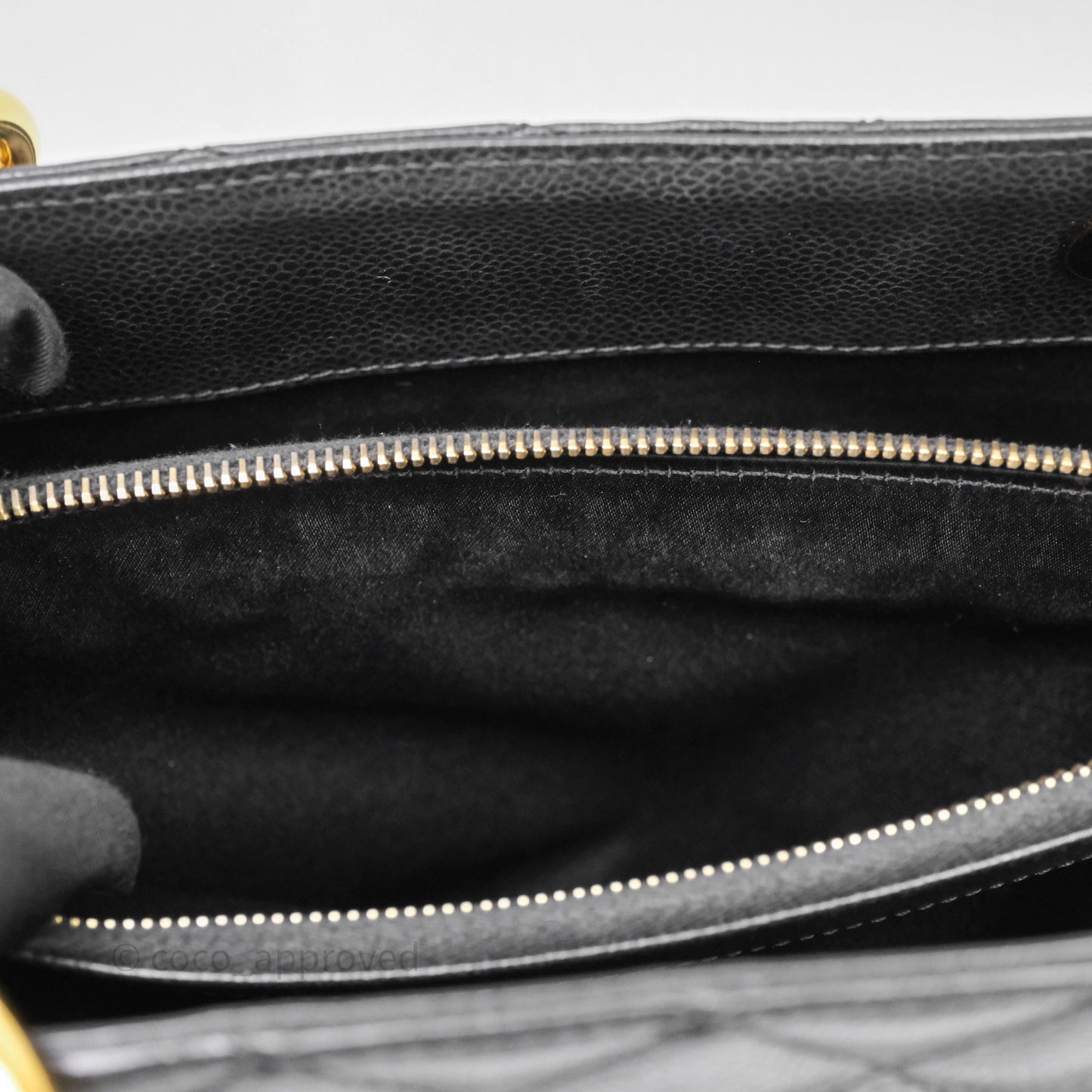 Chanel GST Black Caviar Gold Hardware
