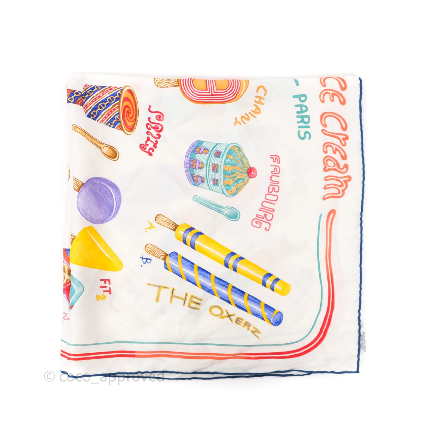 Hermès Funny Ice Cream Scarf 70