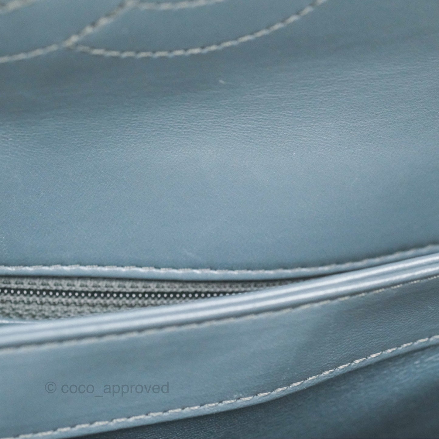 Chanel Small Trendy CC Grey Blue Lambskin Gold Hardware