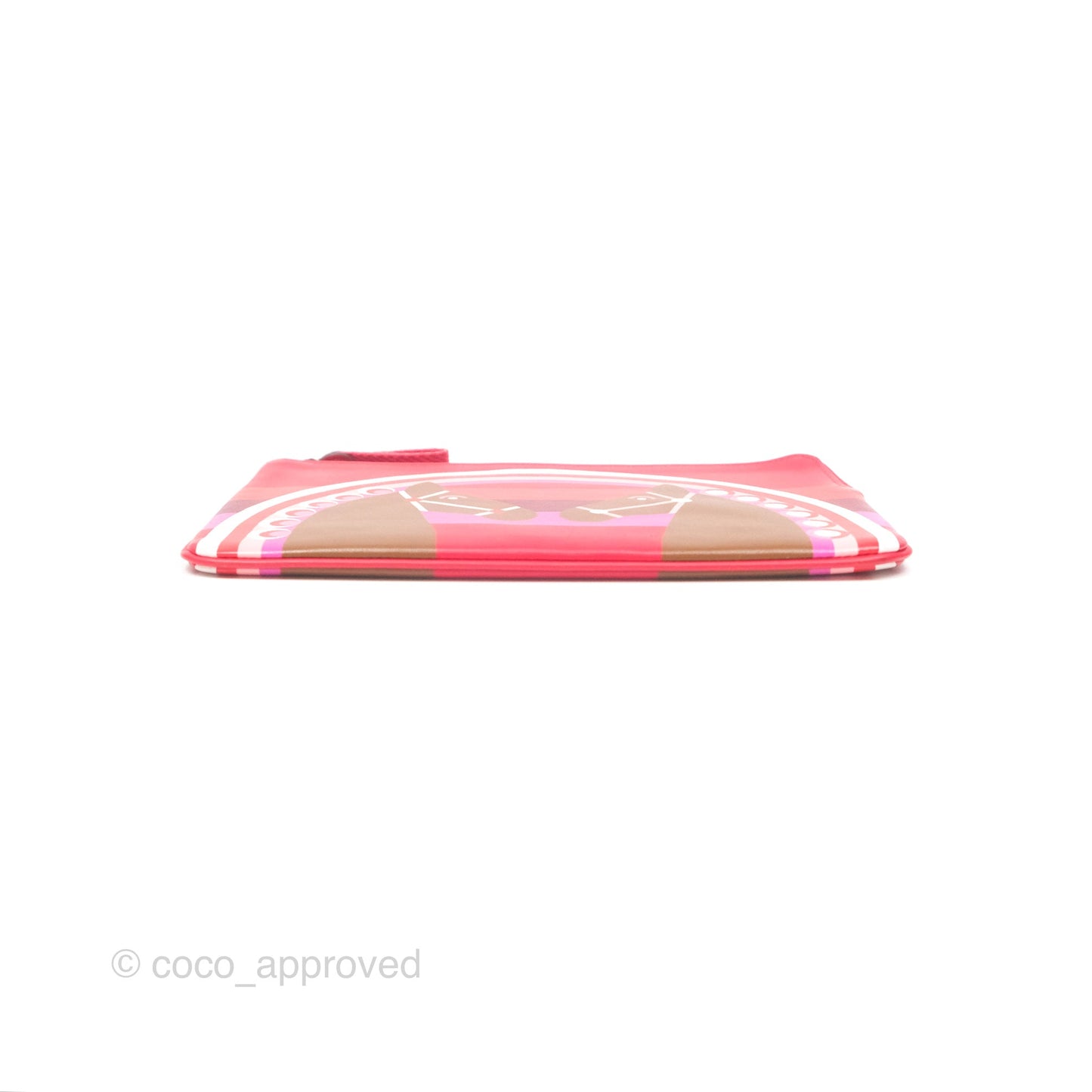 Hermès Carre Pocket Long Pouch Swift Rouge De Cœur / Alezan / Rouge De Cœur