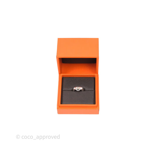 Hermes Collier de Chien Ring PM Sterling Silver Size 51