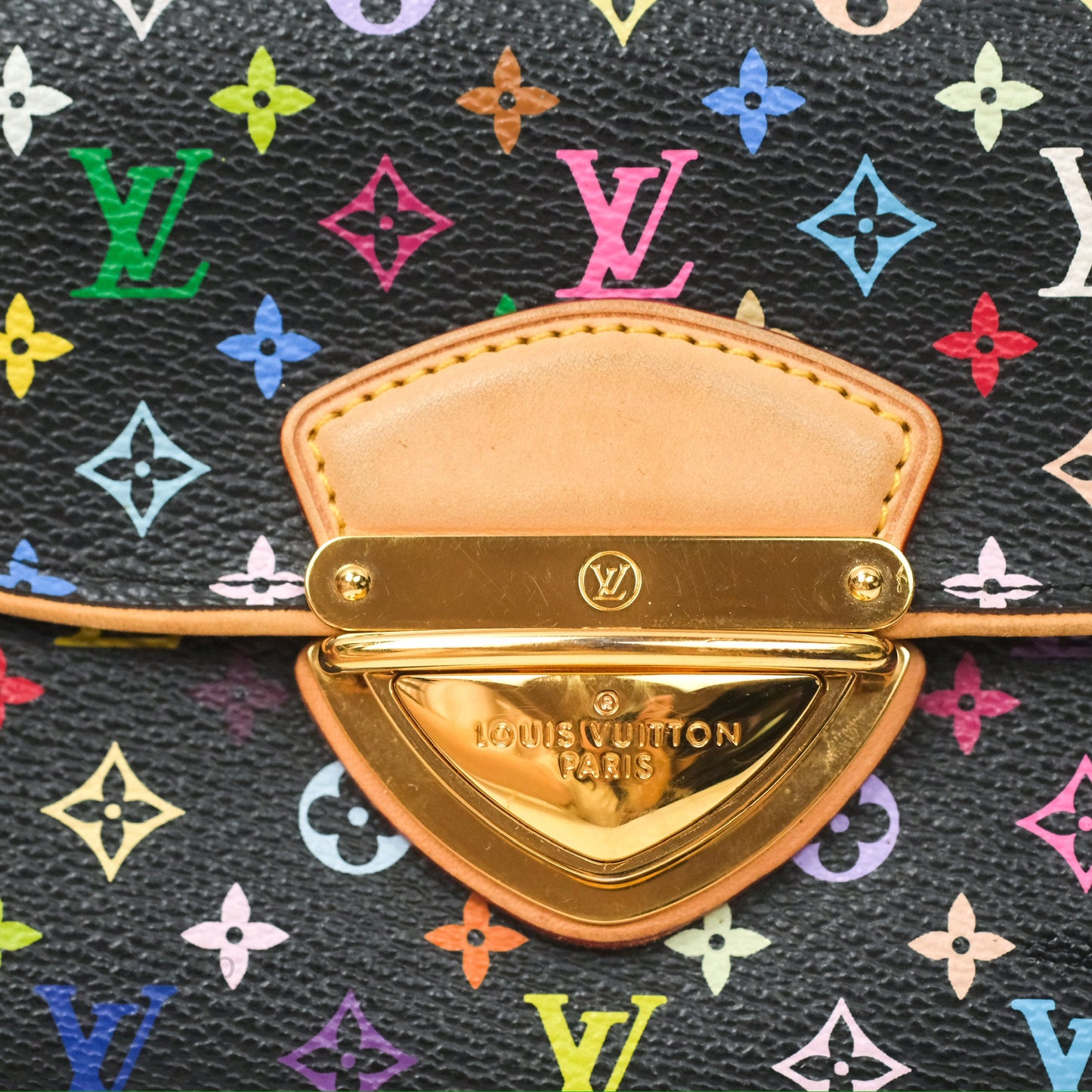 Louis Vuitton Multicolor Monogram Eugenie Wallet Canvas Black