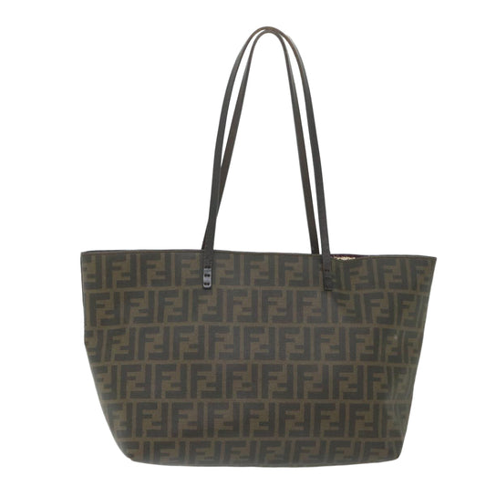 Luxury FendiZucca Canvas Tote Bag Black Brown 8BH198-G87-138-211159452