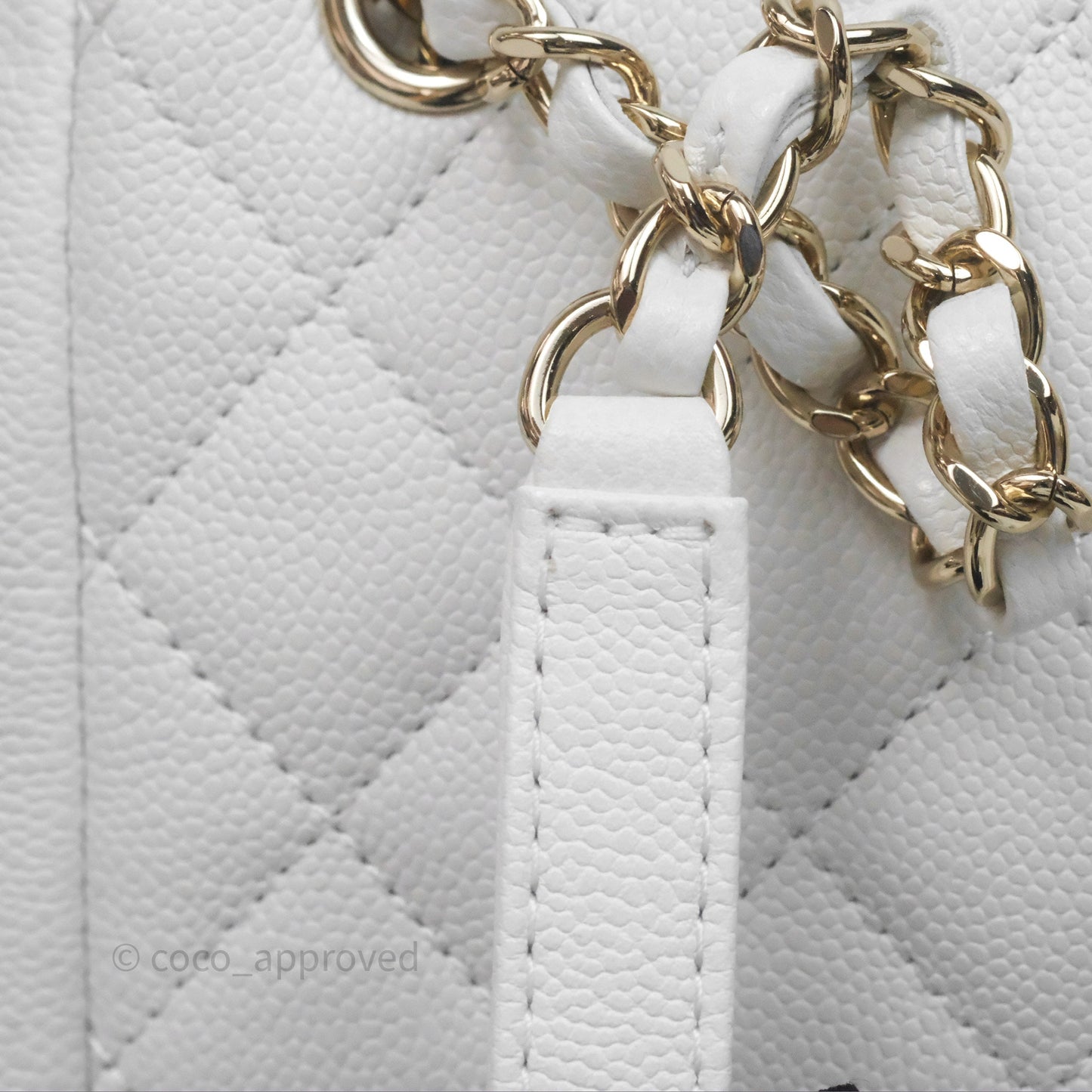 Chanel Small Duma Backpack White Caviar Gold Hardware