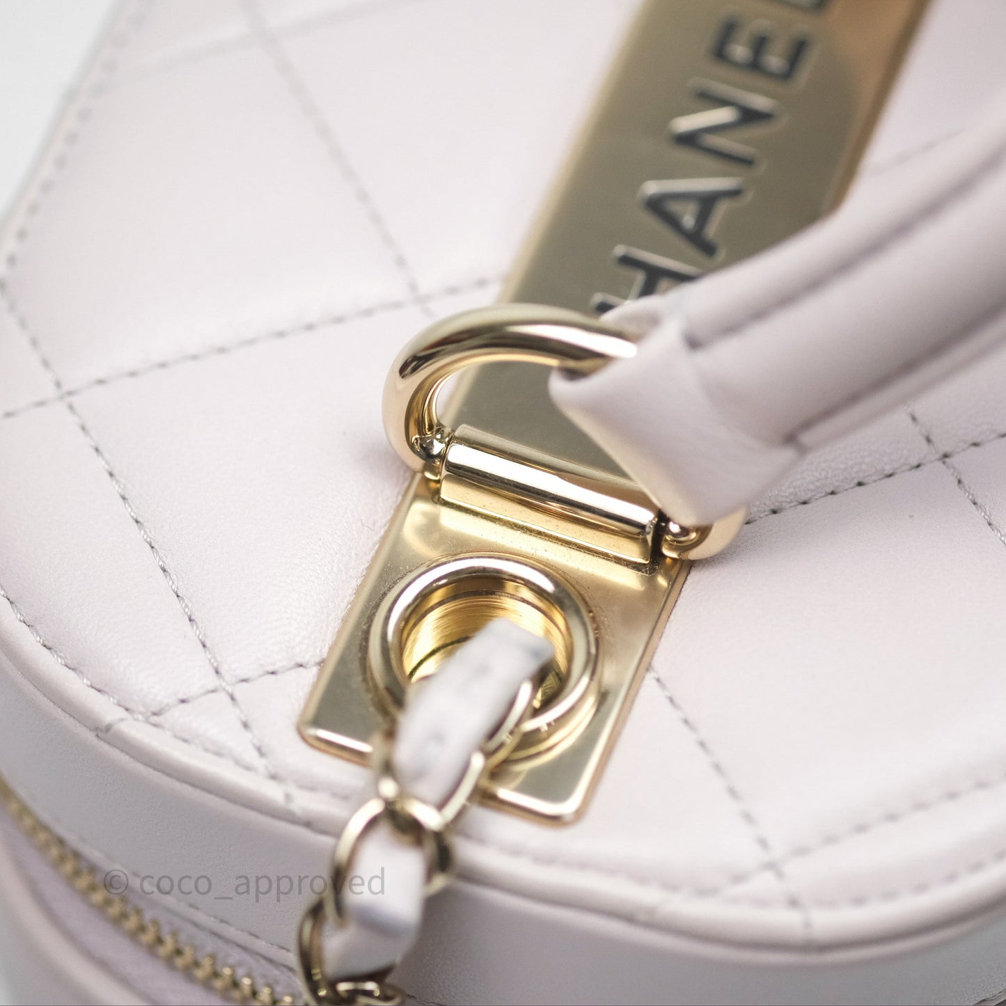 Chanel Trendy CC Vanity Case Lilac Lambskin Gold Hardware