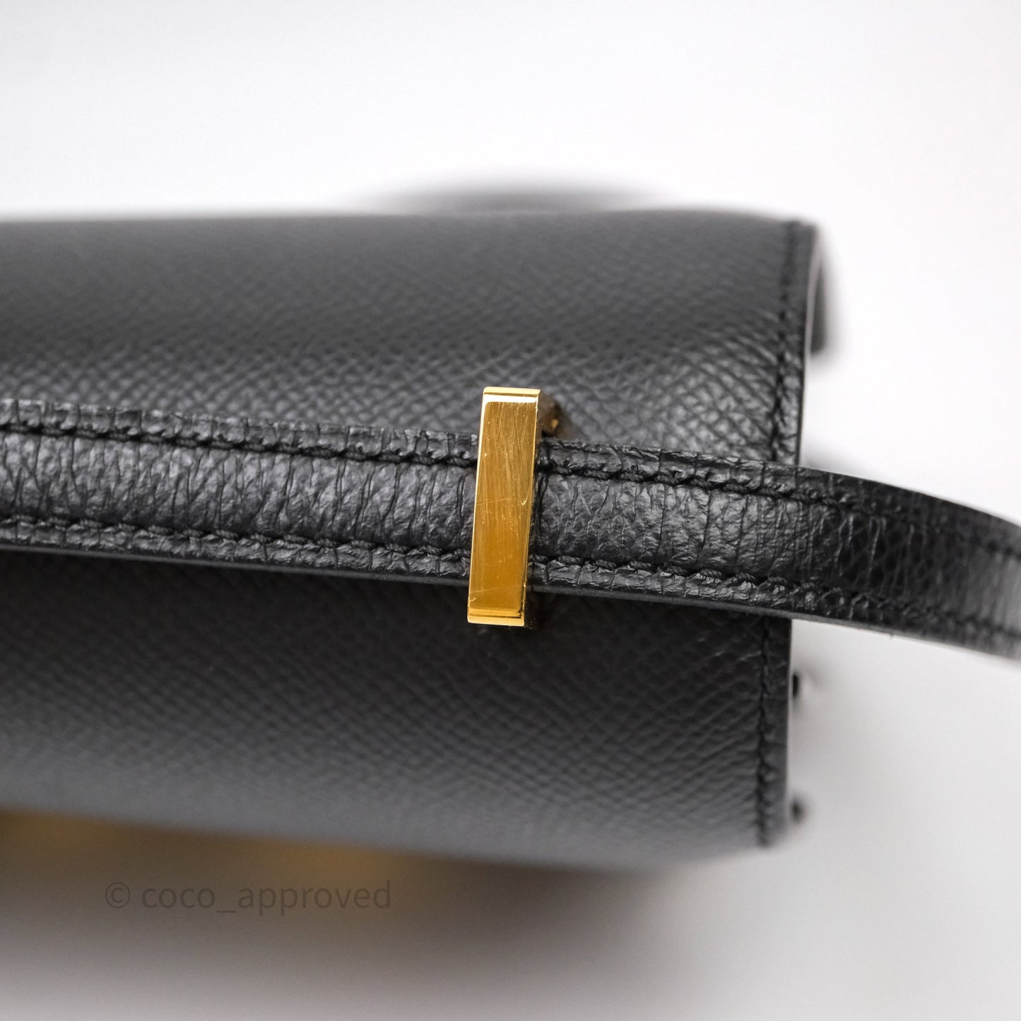 Hermès Constance Mini 18cm Black Epsom Gold Hardware