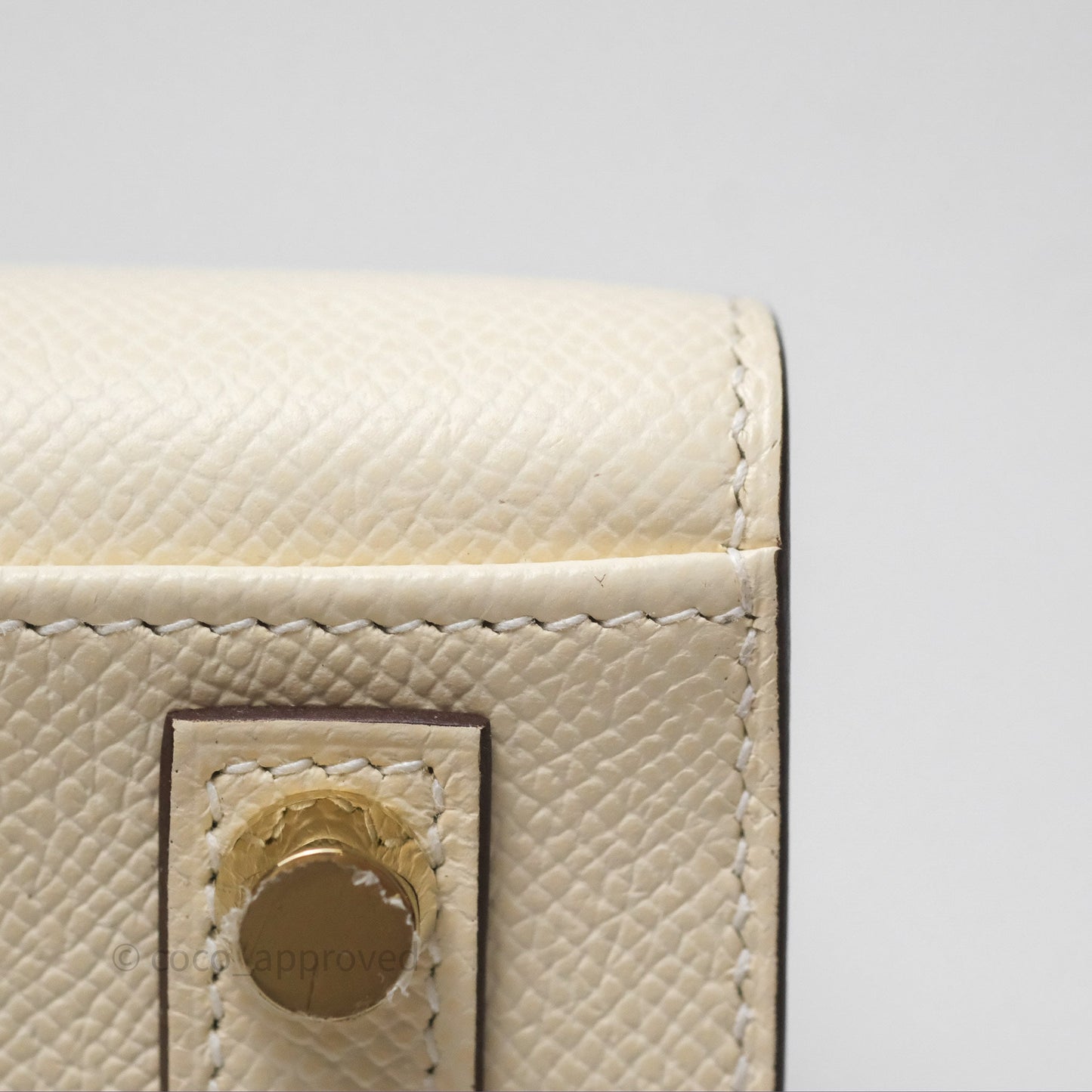 Hermès Birkin 25 Sellier Nata I2 Epsom Gold Hardware