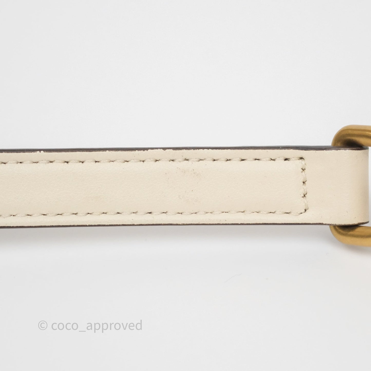Gucci Small GG Marmont Camera Bag White Calfskin Gold Hardware