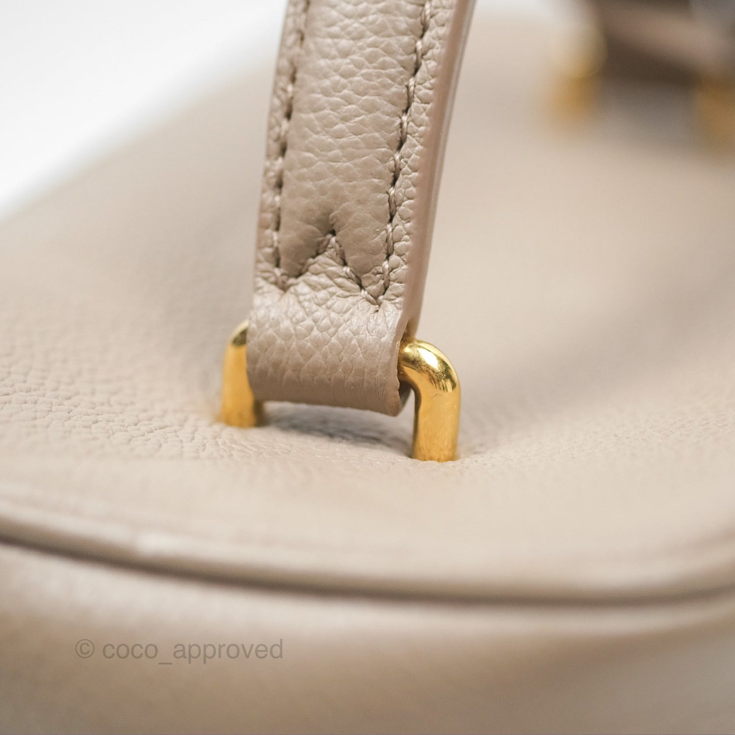 Louis Vuitton Monogram Empreinte Tourterelle Vanity PM Beige Gold Hardware