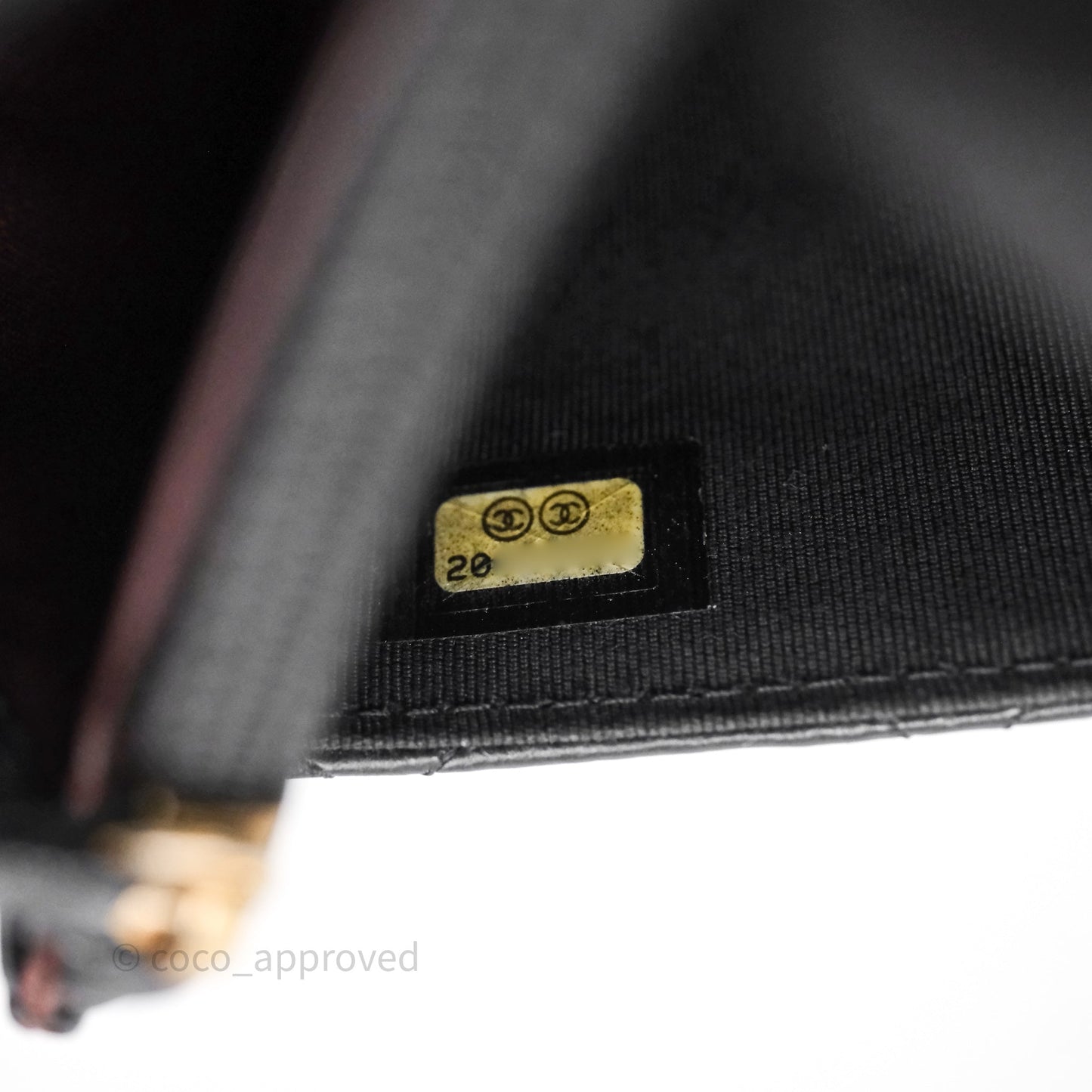 Chanel Classic WOC Wallet On Chain Quilted Black Lambskin Gold Hardware