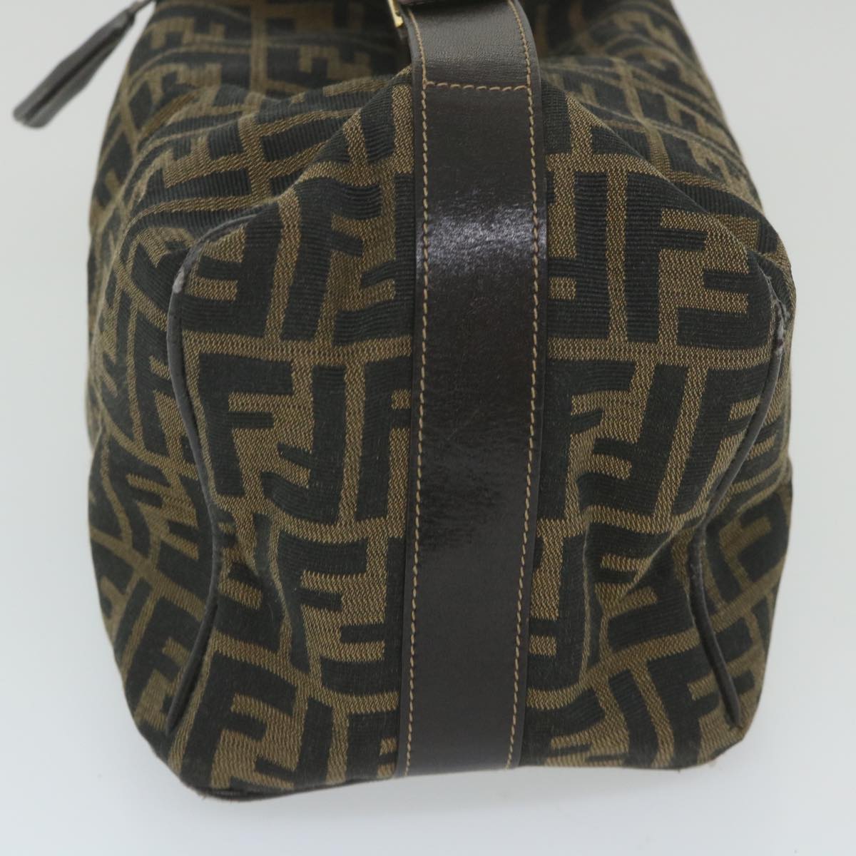 Luxury FendiZucca Canvas Vanity Cosmetic Pouch Black Brown59688