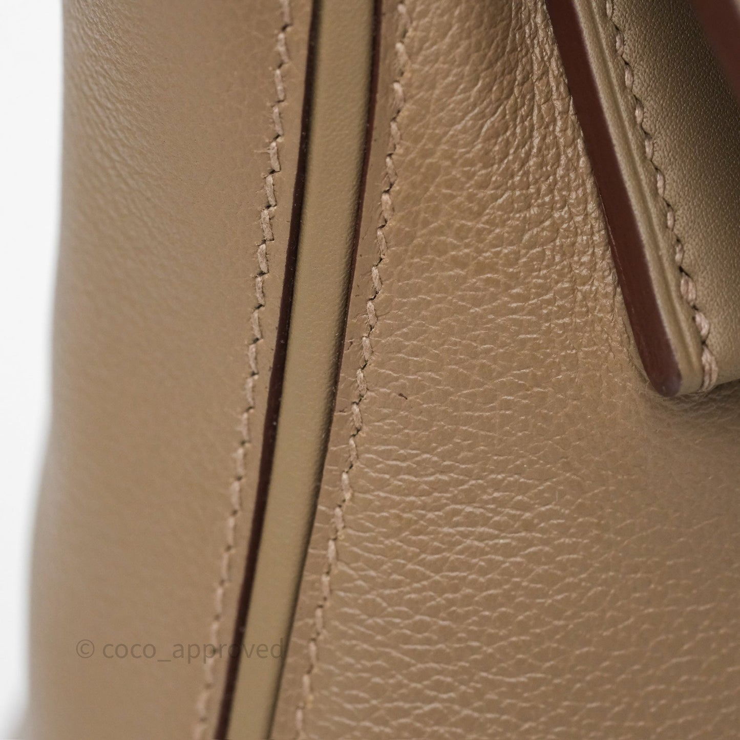 Hermès 24/24 21 Mini Etoupe 18 Evercolor/ Swift Palladium Hardware