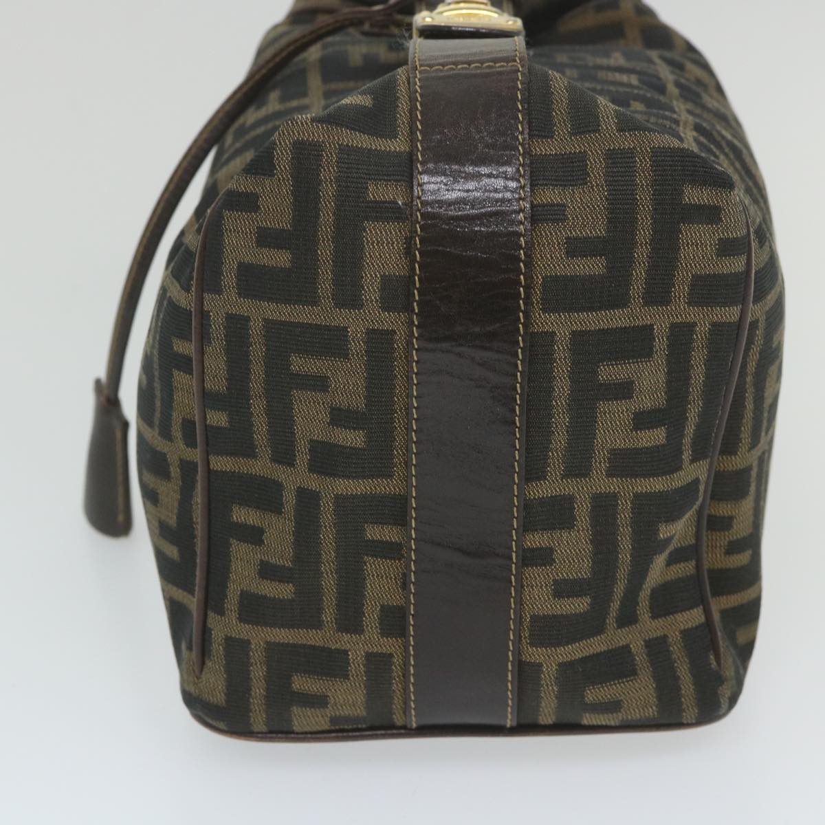 Luxury FendiZucca Canvas Vanity Cosmetic Pouch Black Brown59689