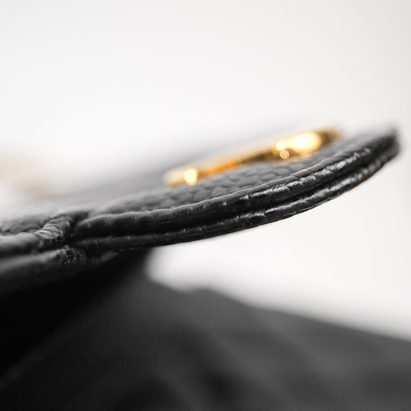 Chanel Classic Medium Flap Quilted Black Caviar Gold Hardware