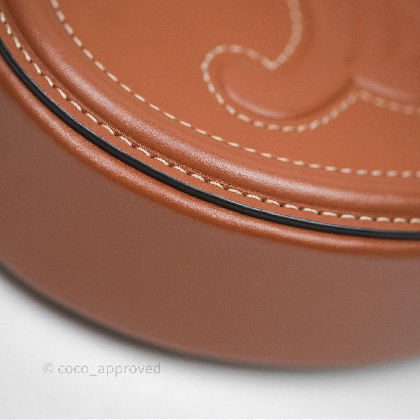 Celine Mini Oval Bag Cuir Triomphe Tan Calfskin