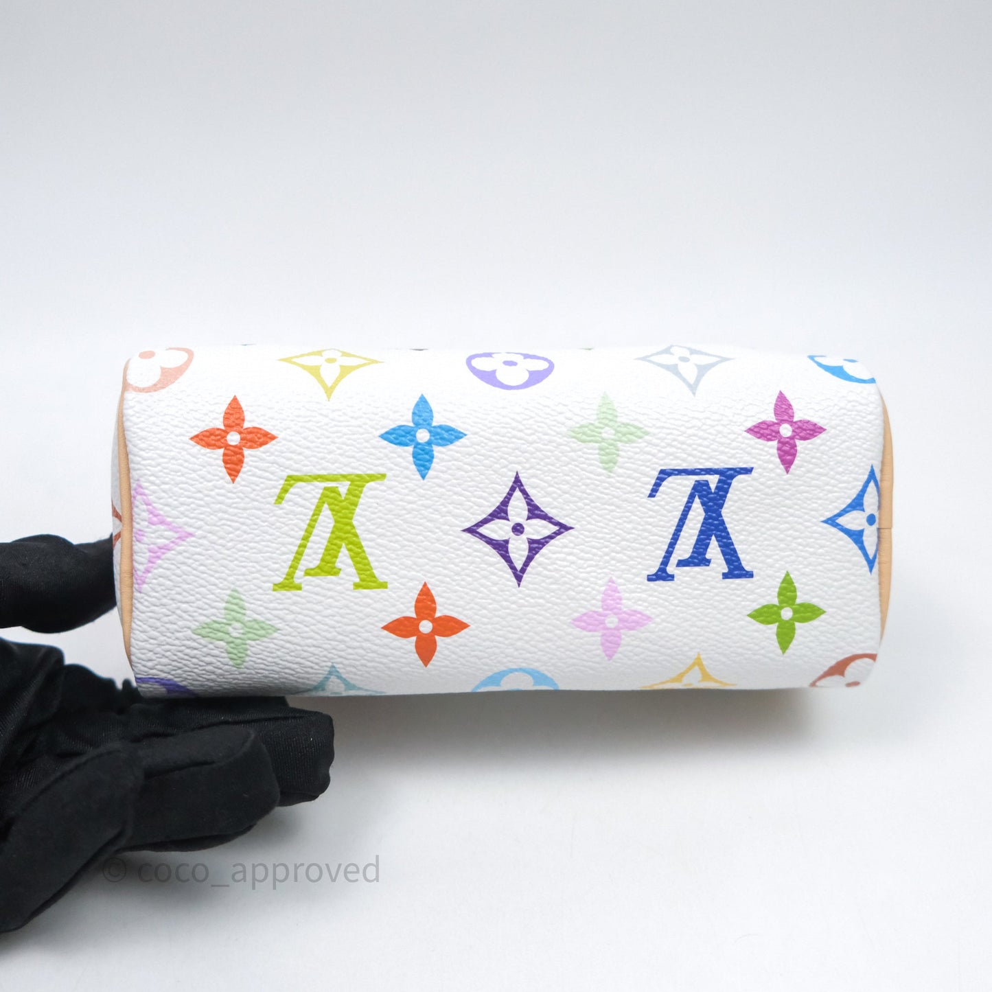 LV x TM Speedy Nano Speedy Multicolore Blanc Monogram Canvas