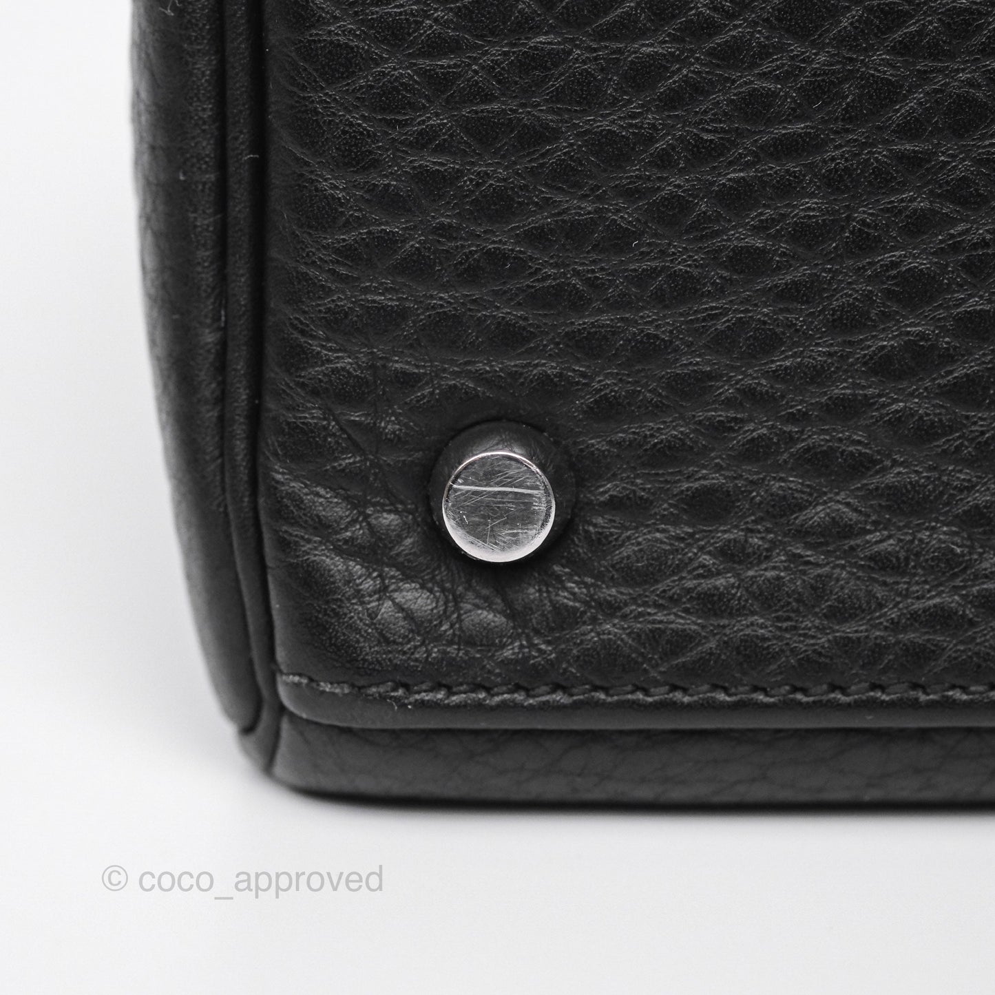 Hermès Kelly 28 Retourne Noir Black 89 Clemence Palladium Hardware
