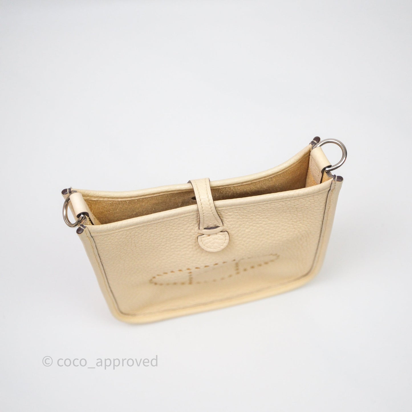 Hermès Mini Evelyne 16 Nata Clemence Black/Vert Bosphore Sangle Flipperball Palladium Hardware