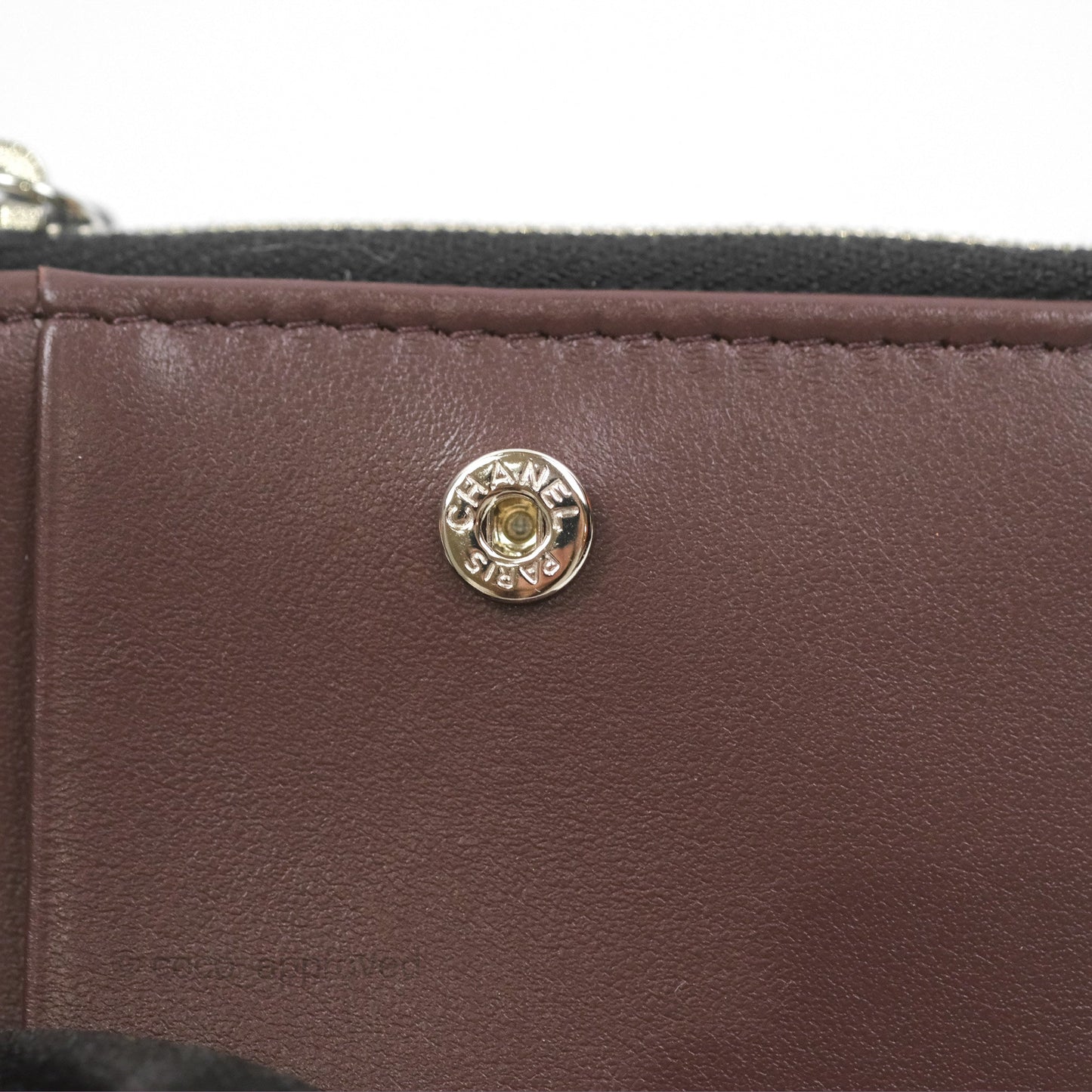Chanel Compact Wallet Black Caviar Gold Hardware 23A