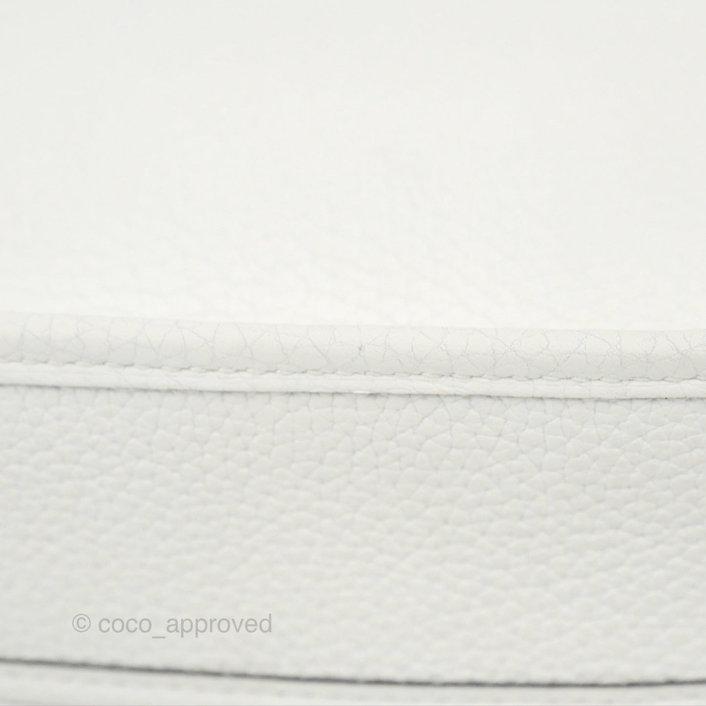 Hermès Mini Evelyne 16 New White Clemence Palladium Hardware