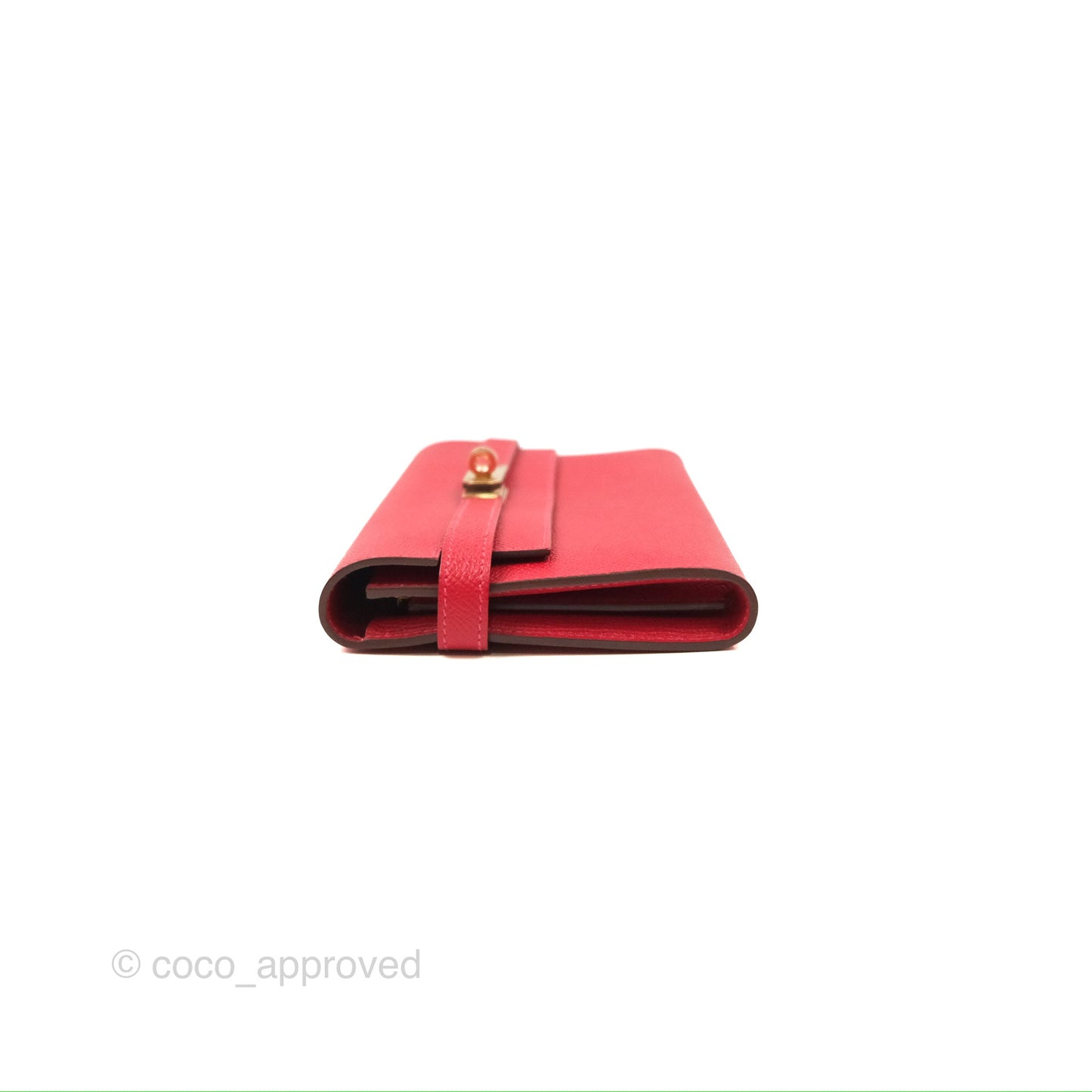 Hermès Kelly Wallet Rouge Casaque Epsom Gold Hardware