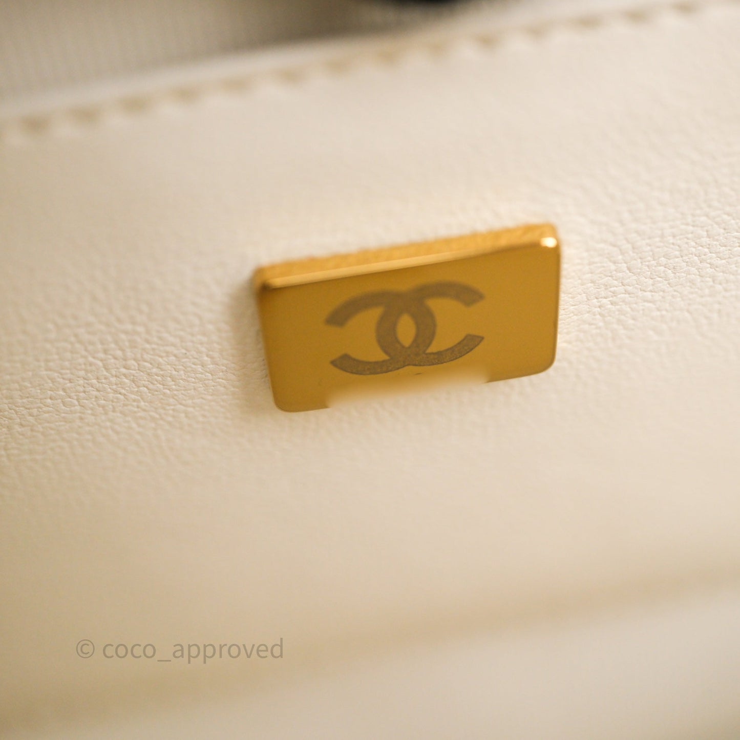 Chanel Large Heart Bag White Lambskin Gold Hardware