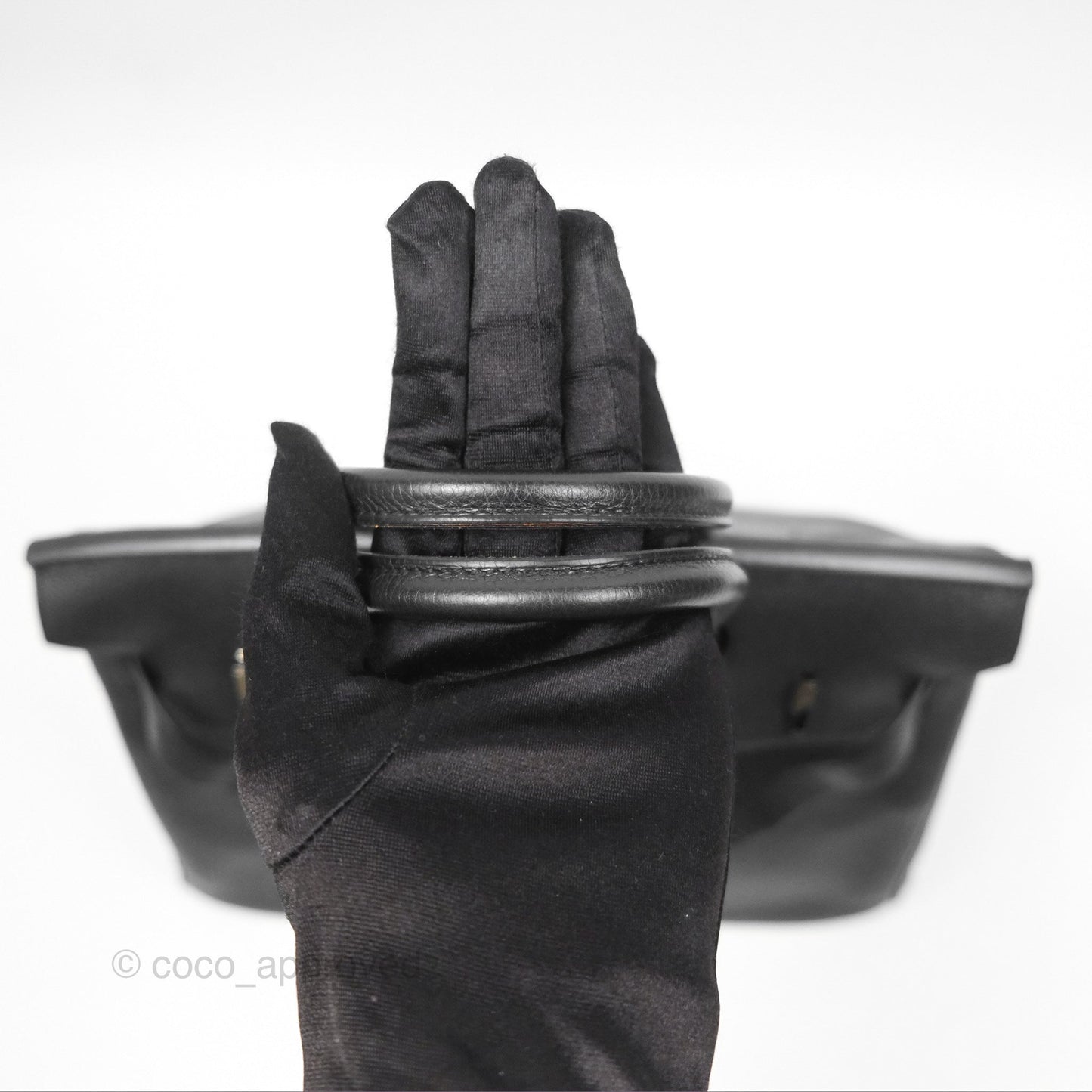 Hermès Birkin 30 Retourne Black Noir 89 Togo Palladium Hardware
