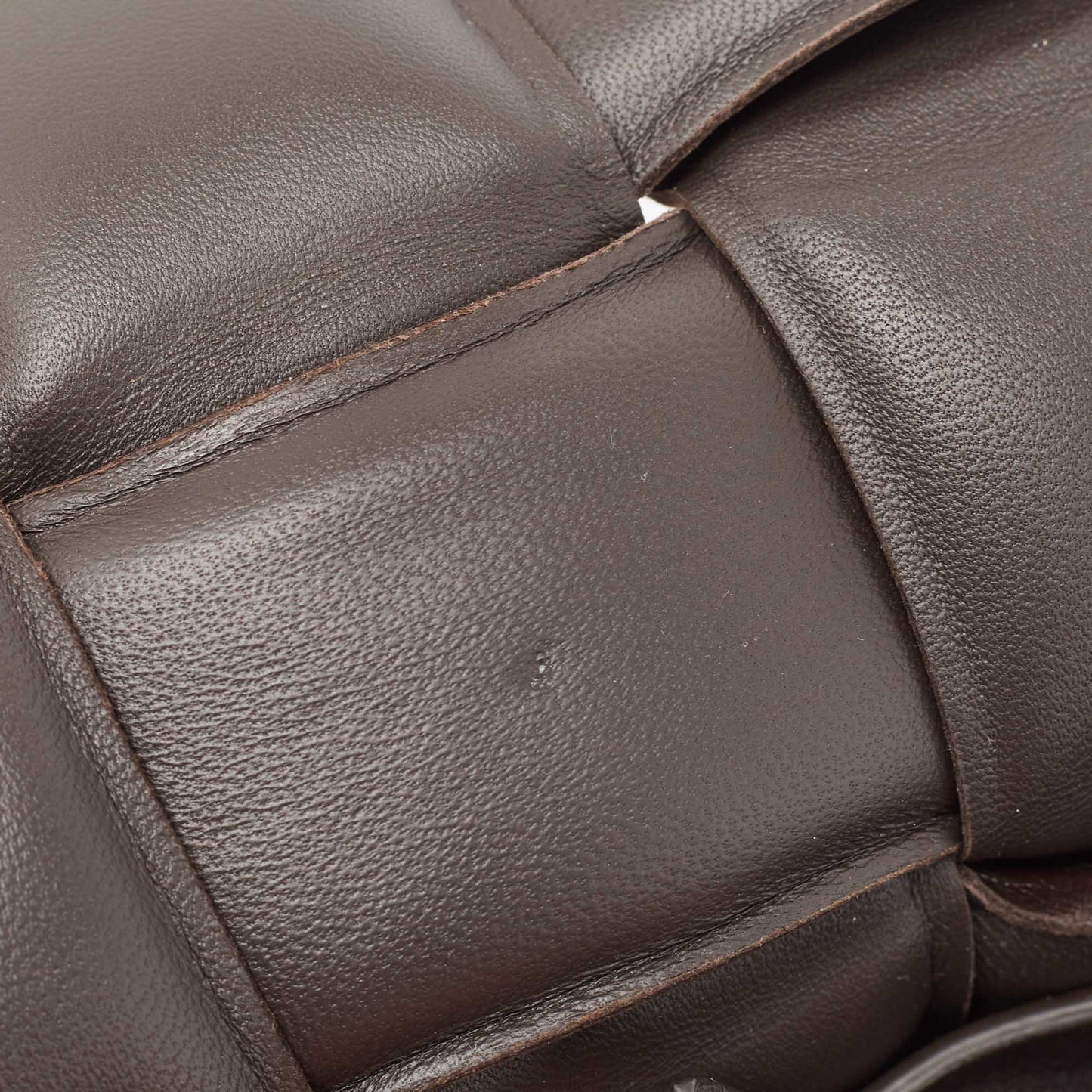 Luxury Bottega Veneta Dark Brown Padded Leather Cassette Shoulder Bag