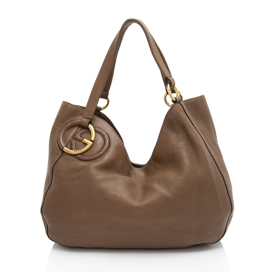 Luxury Gucci Trending 2025 Leather Twill Medium Tote