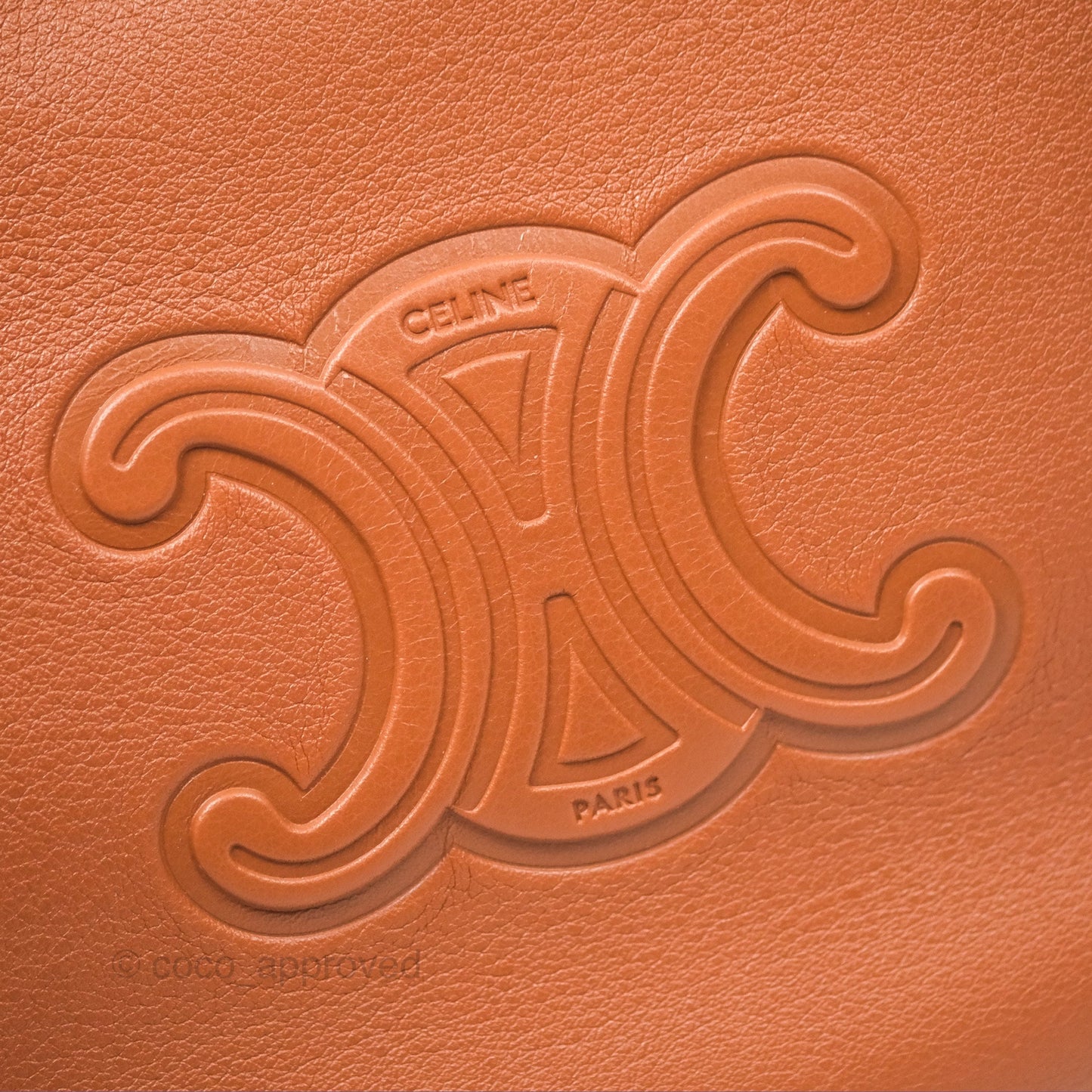 Celine Small Heloise Bag Triomphe Tan Calfskin