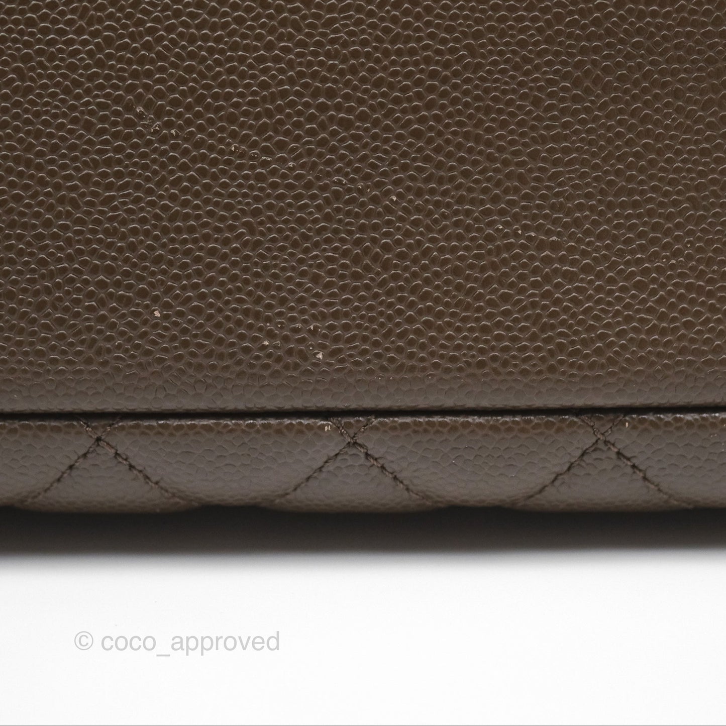 Chanel GST Chocolate Brown Caviar Silver Hardware