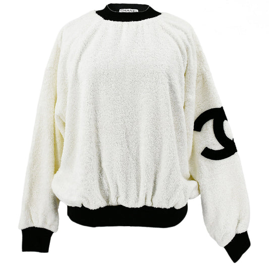 Luxury Chanel Cruise 1993 CC terry-cloth sweatshirt #40