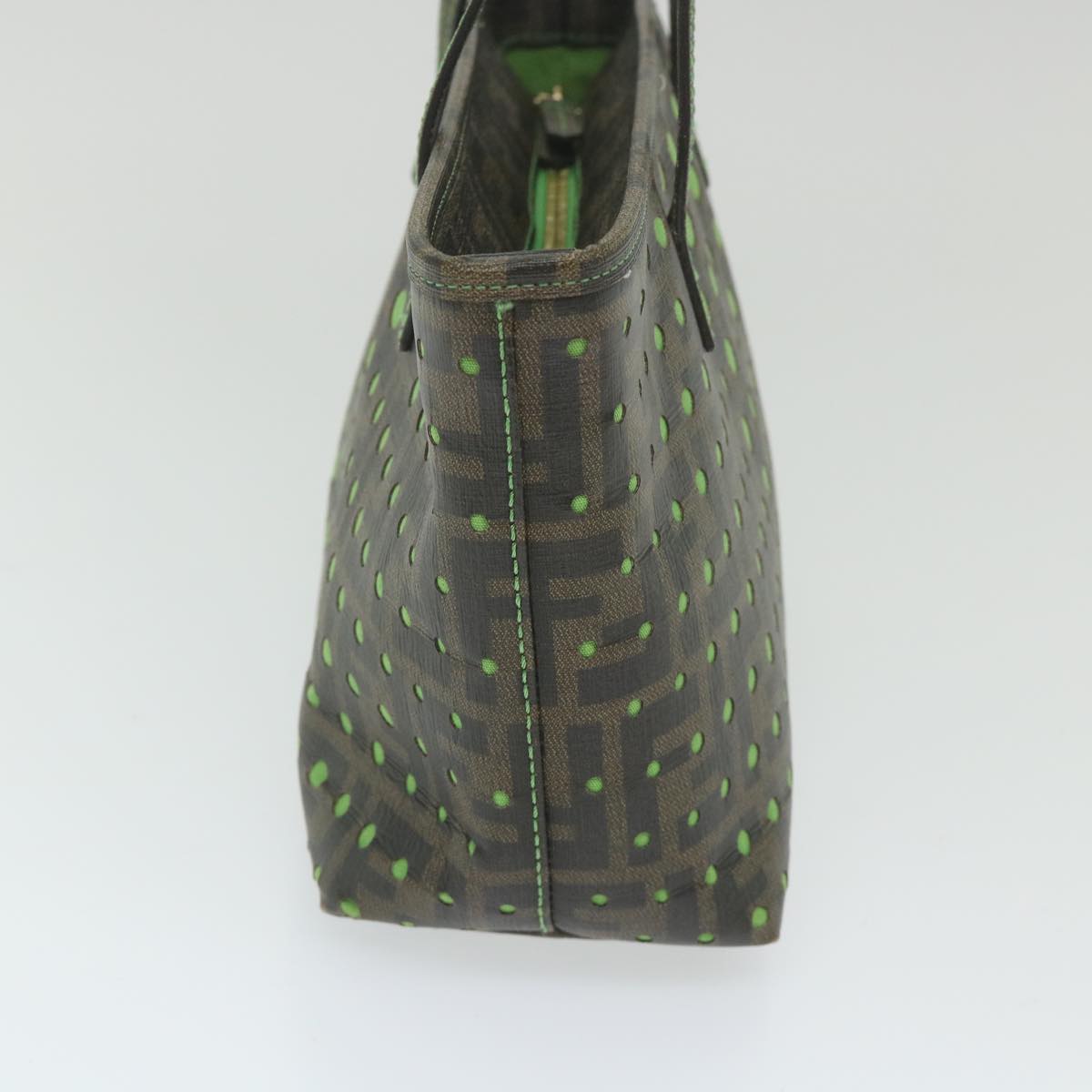 Luxury FendiZucca Canvas Tote Bag Black Brown59947