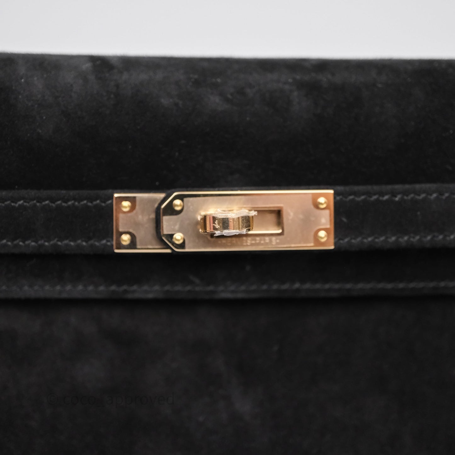 Hermès Kelly Elan Black Noir 89 Doblis Gold Hardware