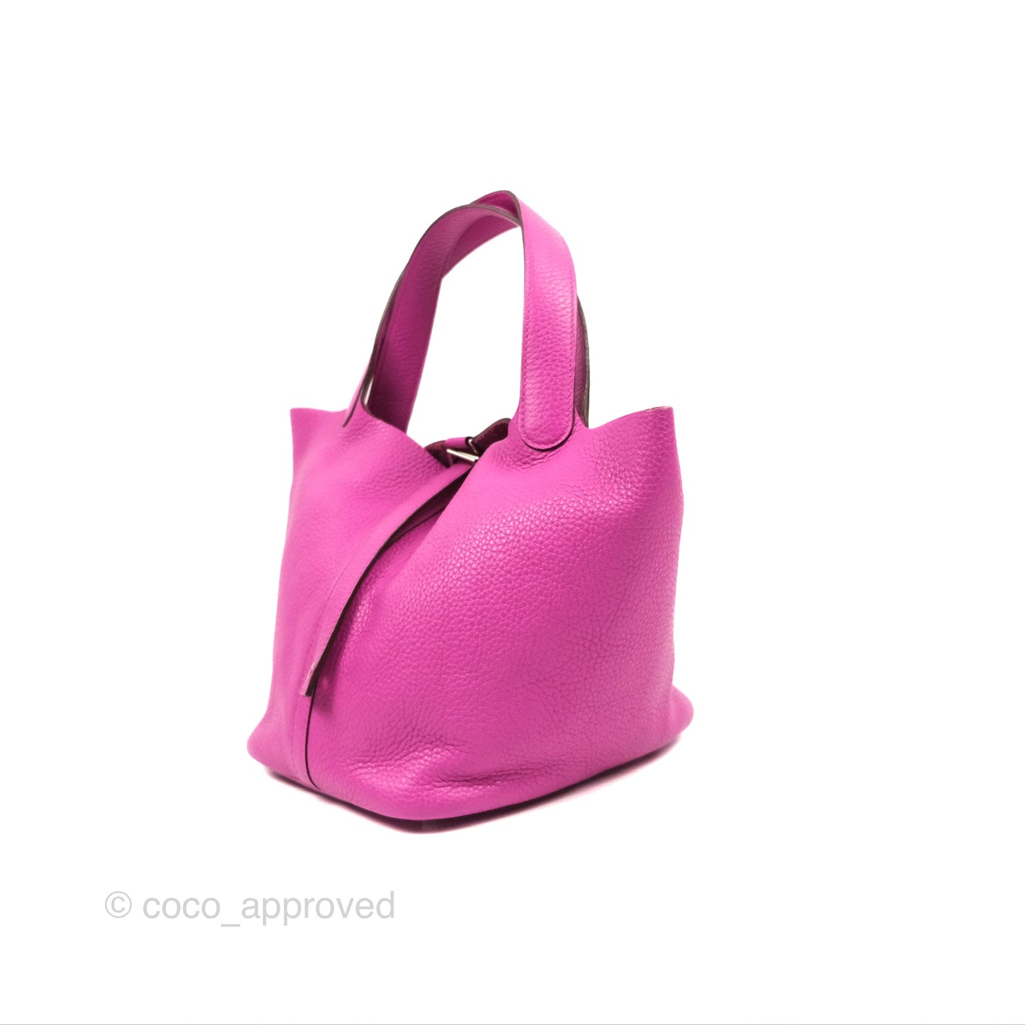 Hermès Picotin 22 Magnolia Clemence Palladium Hardware