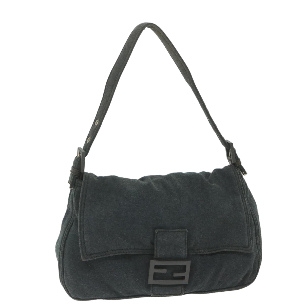 Luxury FendiMamma Baguette Shoulder Bag Cotton Gray 2321 26325 00859998