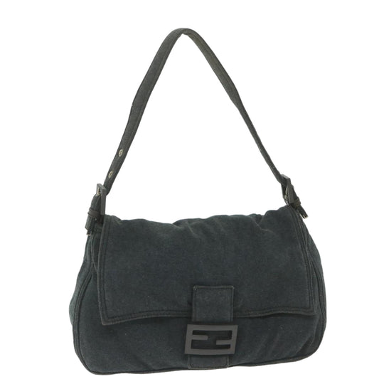 Luxury FendiMamma Baguette Shoulder Bag Cotton Gray 2321 26325 00859998