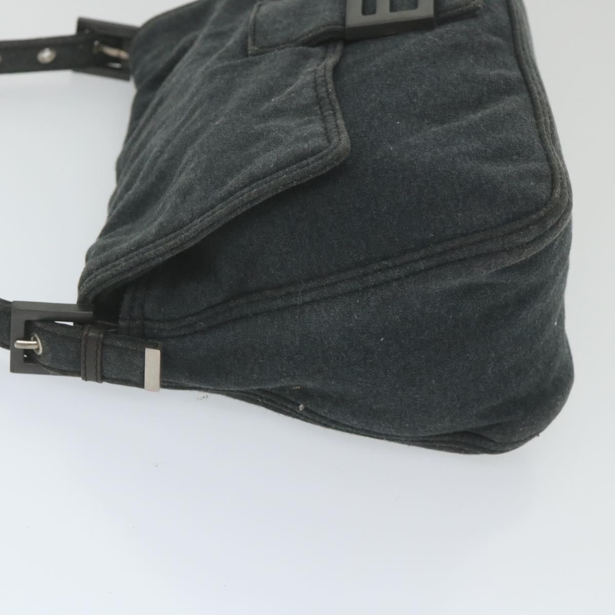 Luxury FendiMamma Baguette Shoulder Bag Cotton Gray 2321 26325 00859998