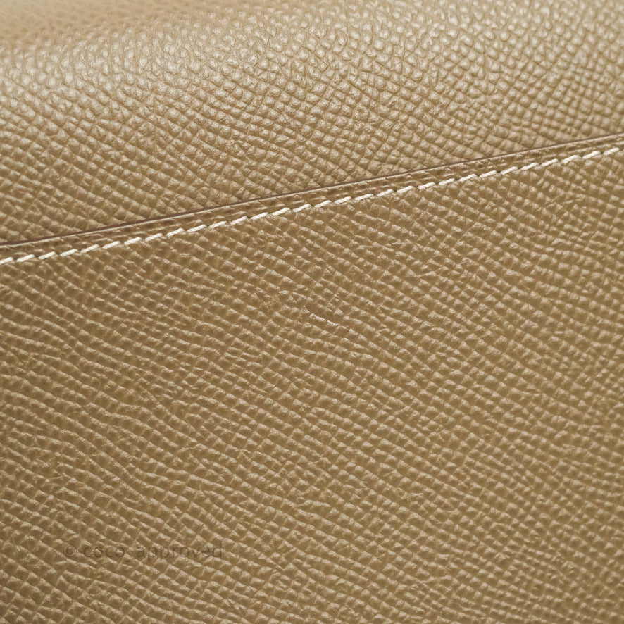 Hermès Constance Long To Go Wallet Etoupe Epsom Gold Hardware