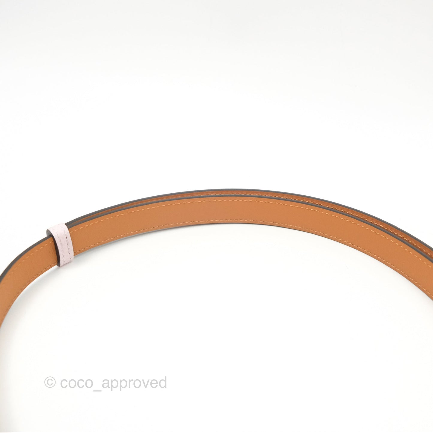 Hermès Kelly Buckle Belt Mauve Pâle Epsom Palladium Hardware