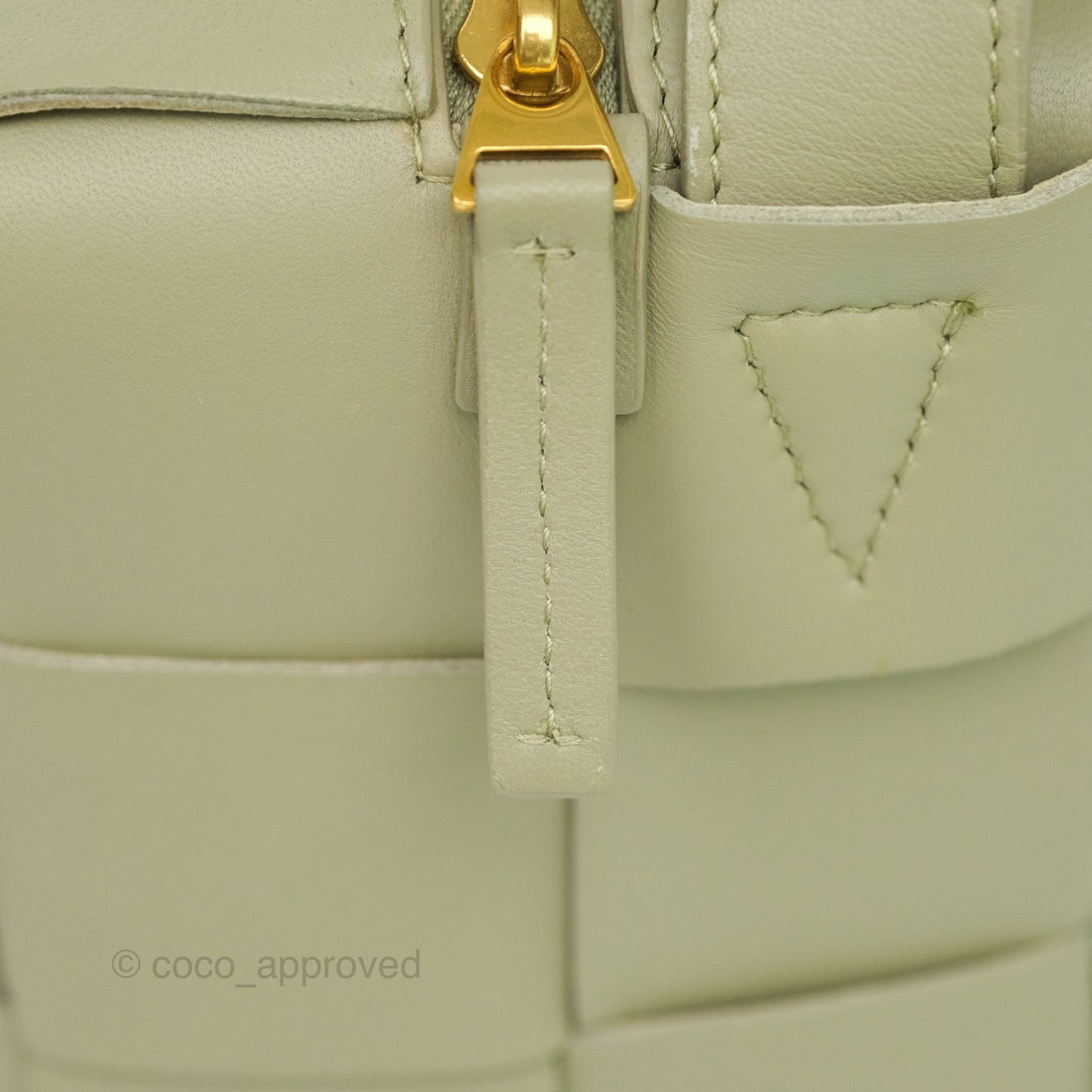 Bottega Veneta Brick Cassette Bag Olive Green Intrecciato Lambskin