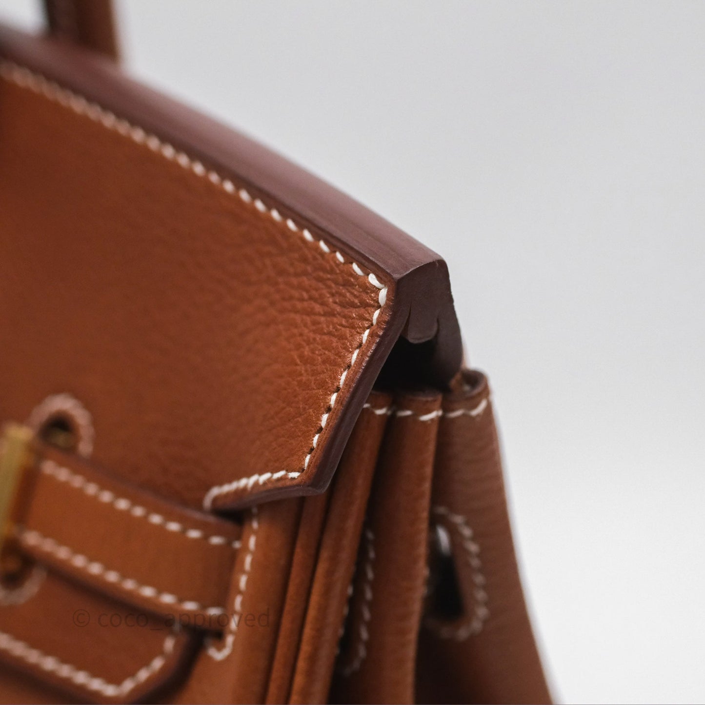 Hermès Birkin 25 Retourne Fauve 34 Barenia Gold Hardware