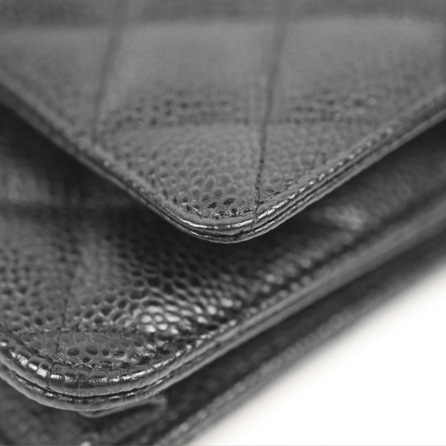 Chanel Quilted WOC Black Caviar Silver Hardware