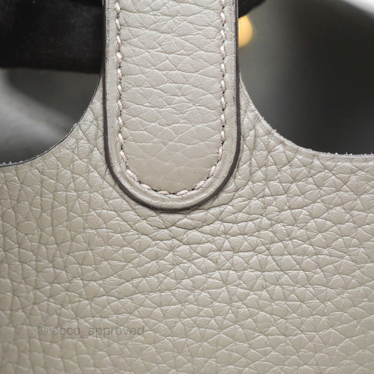 Hermès Picotin Lock 18 Gris Meyer 0L Clemence Gold Hardware