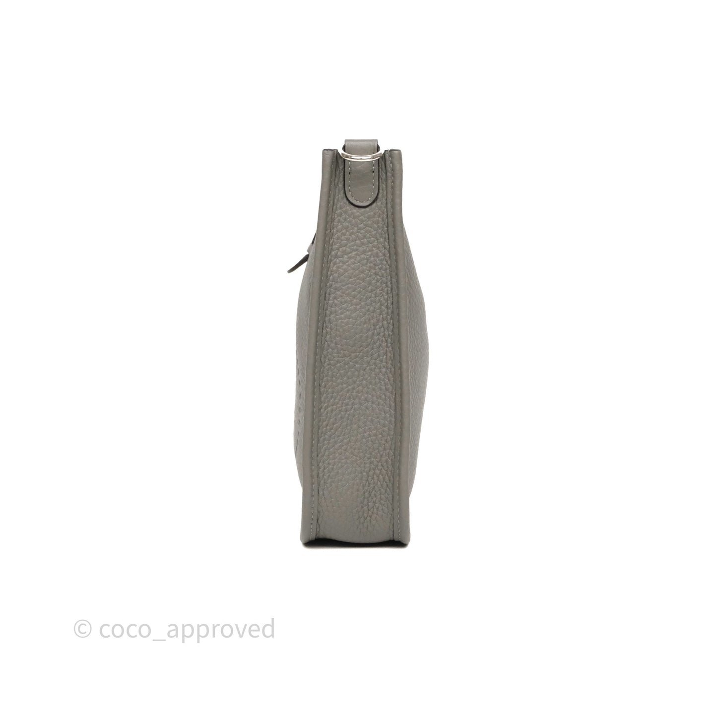 Hermès Mini Evelyne 16 Gris Meyer 0L Clemence Palladium Hardware