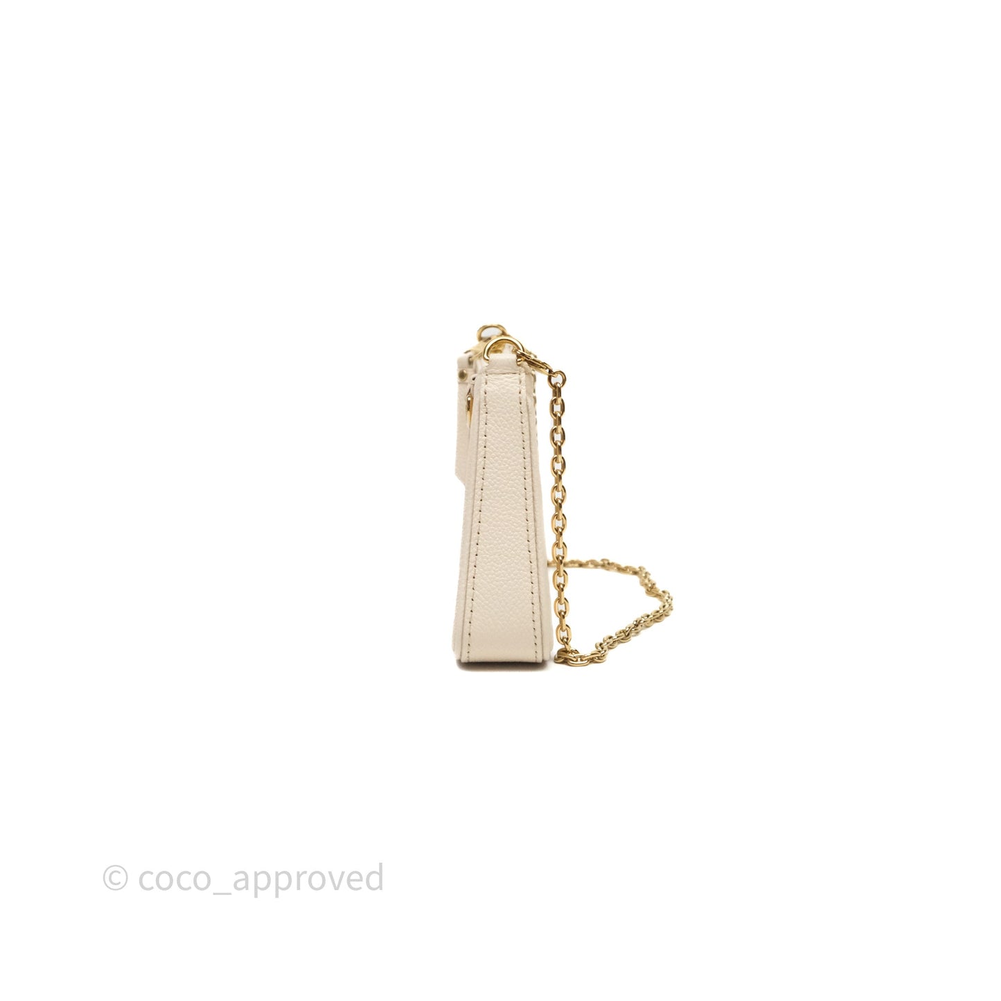 Louis Vuitton Easy Pouch On Strap Crème Monogram Empreinte Leather