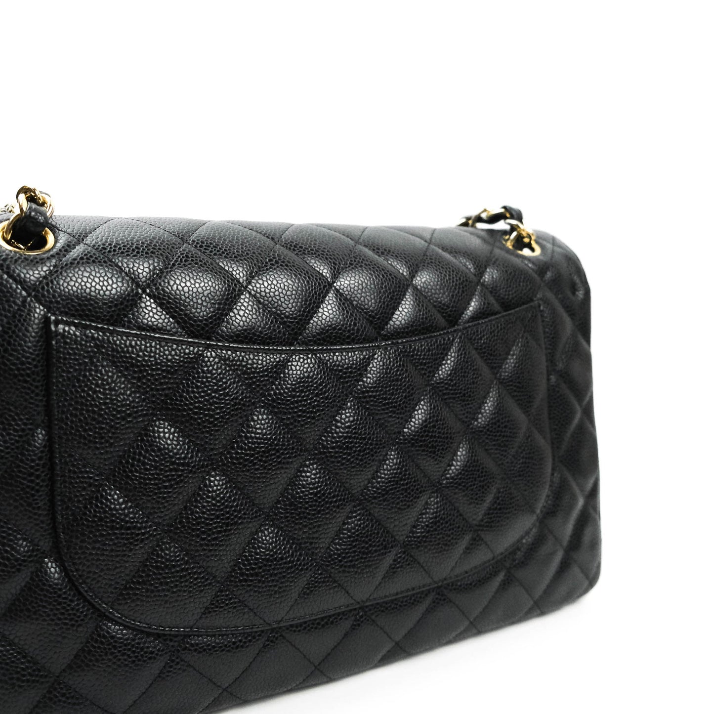 Chanel Jumbo Double Flap Black Caviar Gold Hardware⁣⁣
