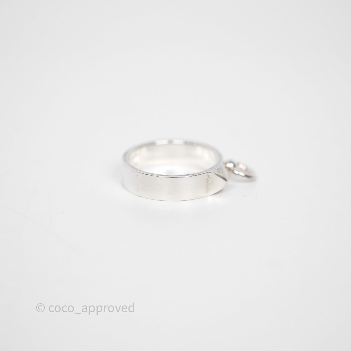 Hermes Collier de Chien Ring PM Sterling Silver Size 53