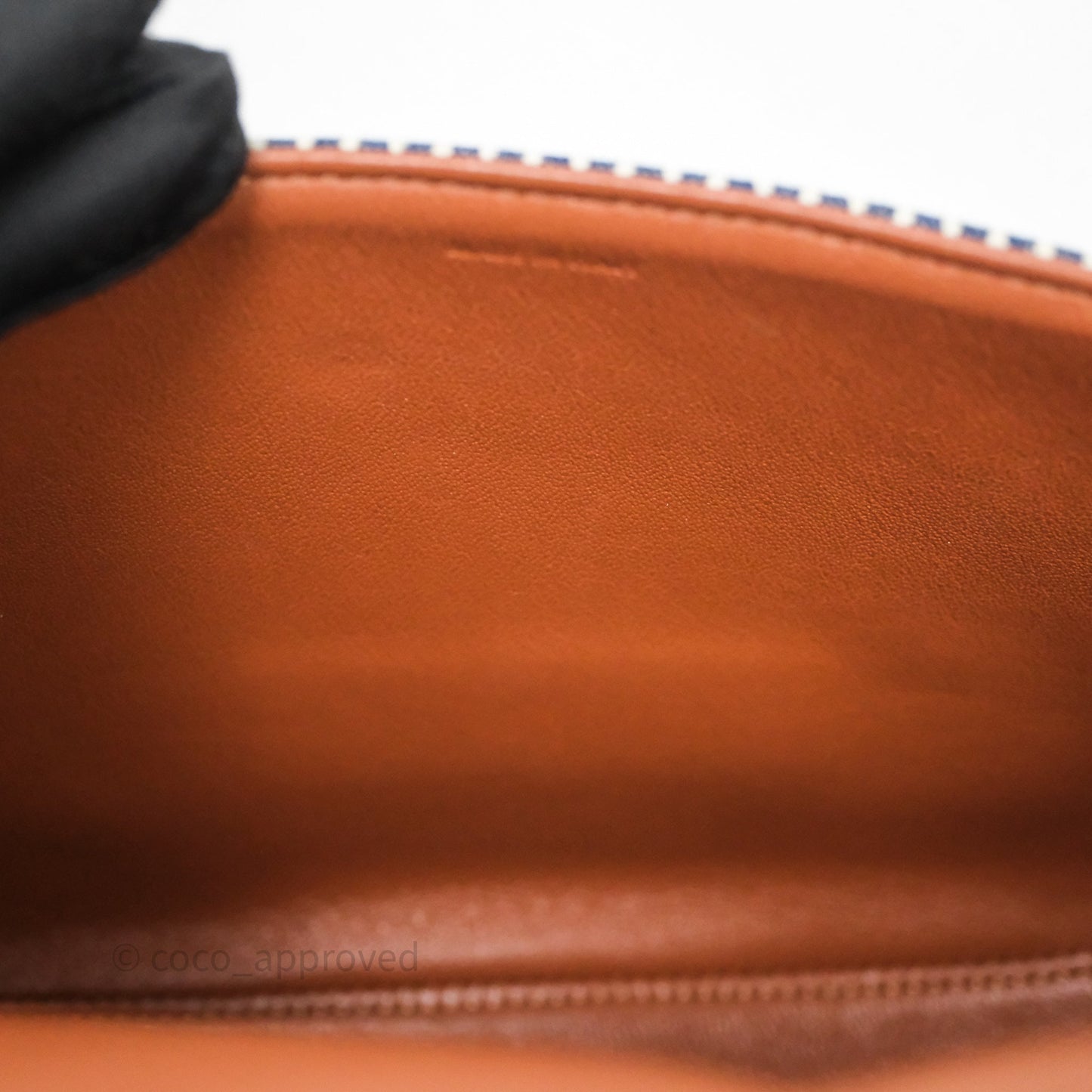 Celine Medium Chain Maillon Triomphe Canvas Tan Calfskin