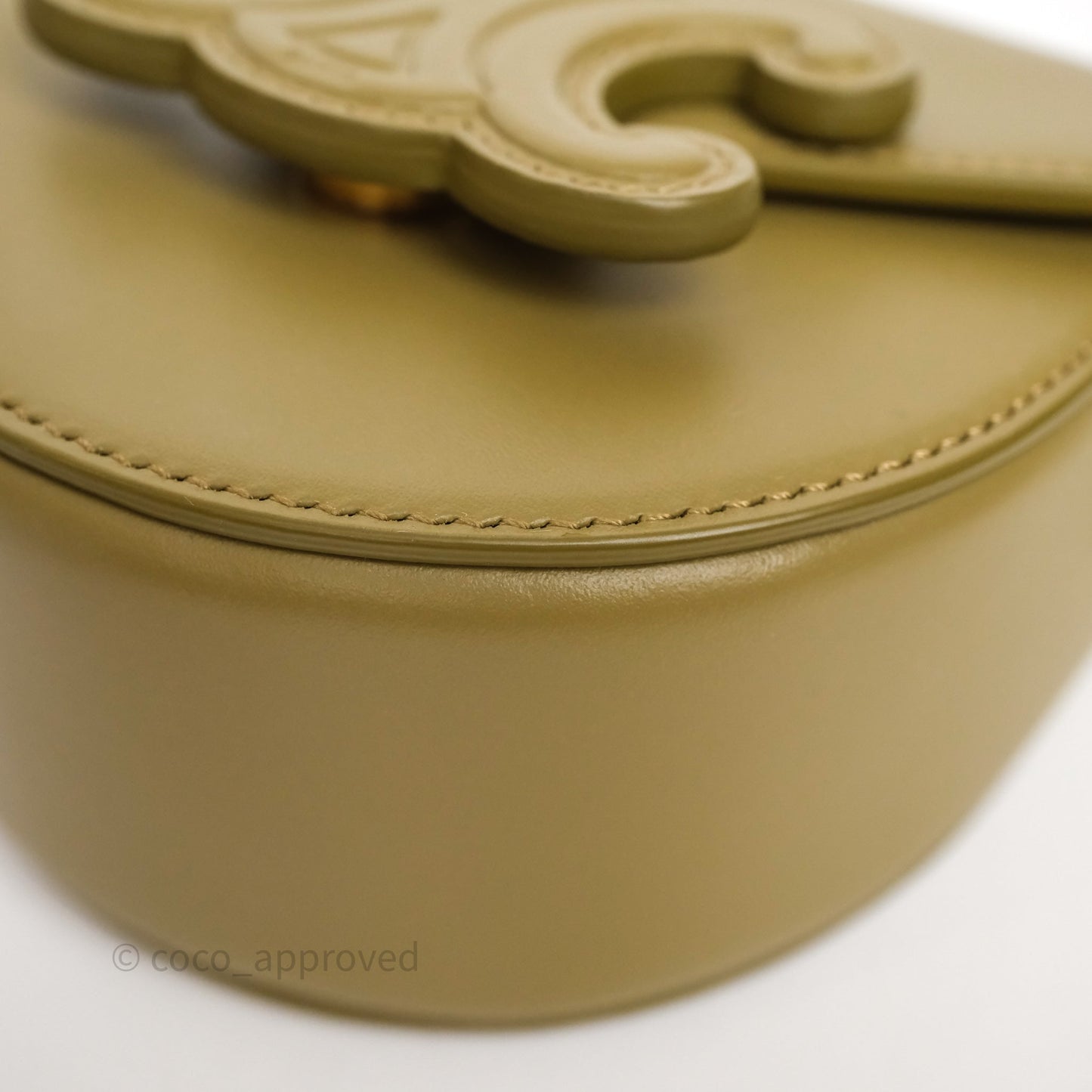 Celine Mini Besace Cuir Triomphe Green Calfskin
